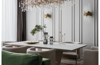 Обеденный стол Quadro, МДФ, белый / белый