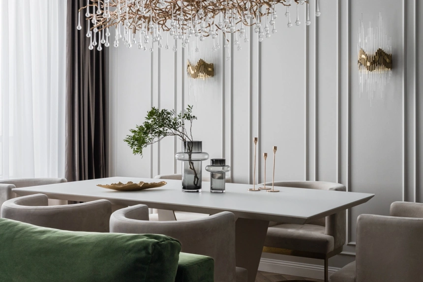 Обеденный стол Quadro, МДФ, белый / белый