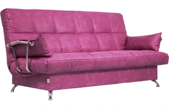 Диван прямой Финка Хром, ткань Энигма 24 (фукси)