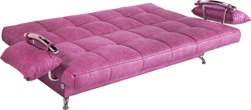 Диван прямой Финка Хром, ткань Энигма 24 (фукси)