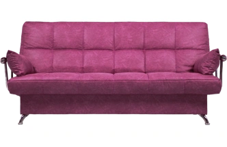 Диван прямой Финка Хром, ткань Энигма 24 (фукси)