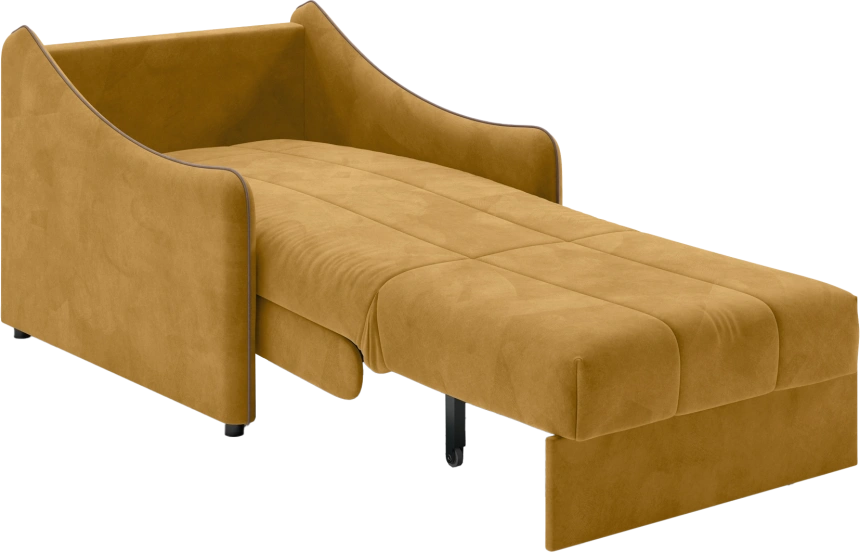 Кресло-кровать Дели 80, модель 032, Ultra Mustard / Ultra Stone (горчичный)