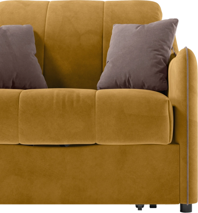 Кресло-кровать Дели 80, модель 032, Ultra Mustard / Ultra Stone (горчичный)