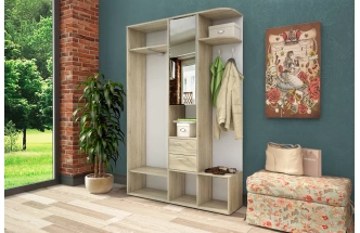 Прихожая Диана, Дуб сонома/Белый