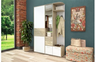 Прихожая Диана, Дуб сонома/Белый