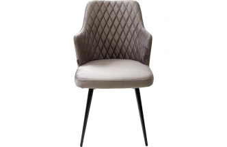 Стул Herman, поворотный, графит #14, велюр, черный каркас