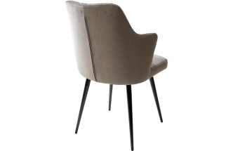 Стул Herman, поворотный, графит #14, велюр, черный каркас