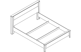 Кровать Мальта 160, двуспальная, таксония