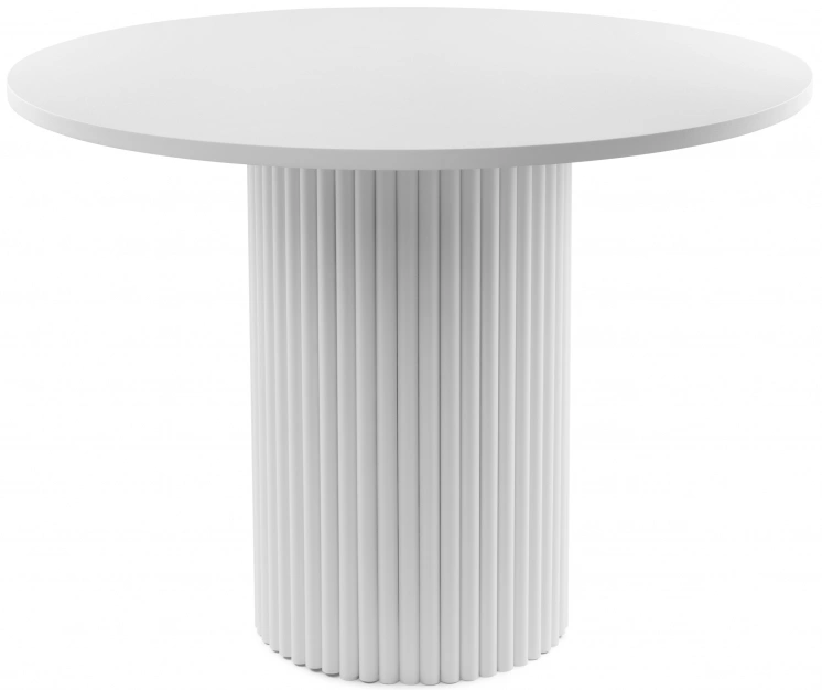 Кухонный стол Барел, 110 х 110, белый / белый