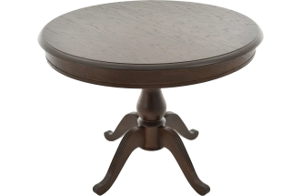 Кухонный стол Фабрицио 1, D 100, орех темный, каркас орех темный