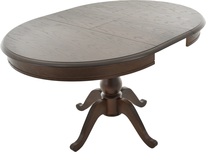 Кухонный стол Фабрицио 1, D 100, орех темный, каркас орех темный