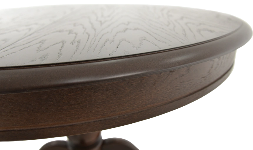 Кухонный стол Фабрицио 1, D 100, орех темный, каркас орех темный