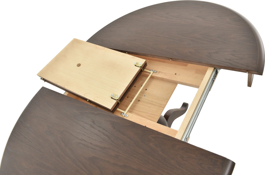 Кухонный стол Фабрицио 1, D 100, орех темный, каркас орех темный