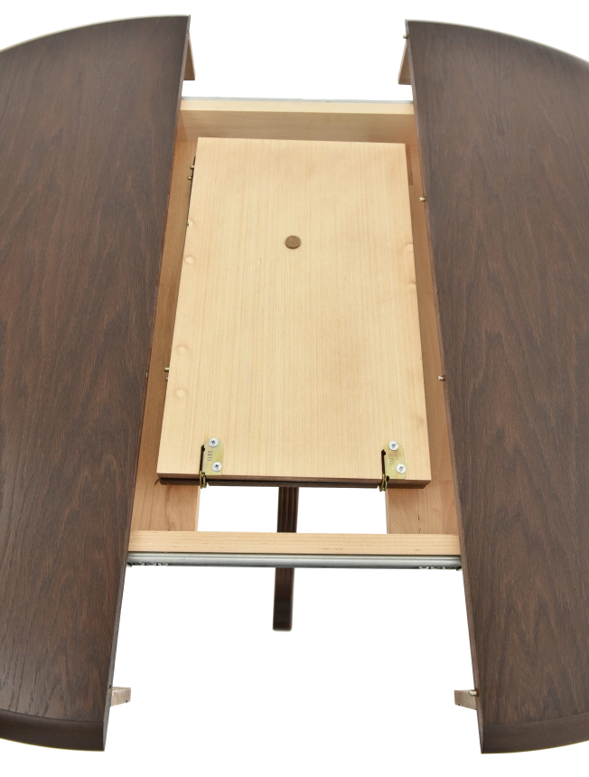 Кухонный стол Фабрицио 1, D 100, орех темный, каркас орех темный