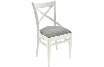 Стул Соло Венский, деревянный, ажур 149-3 жаккард, каркас эмаль белая
