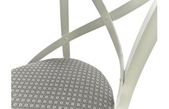 Стул Соло Венский, деревянный, ажур 149-3 жаккард, каркас эмаль белая