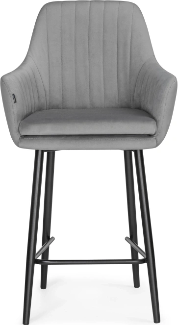 Полубарный стул Райнер, серый MR -11 / черный