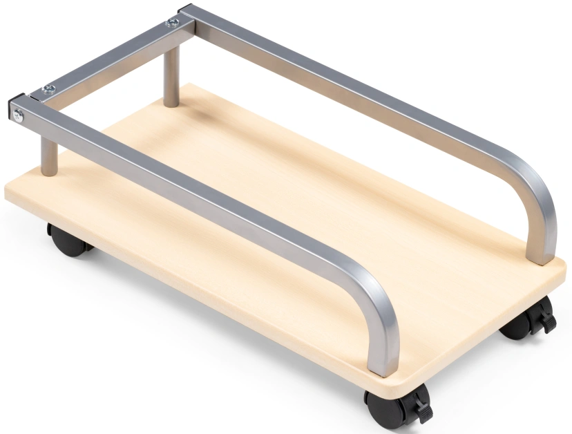 Компьютерный стол Gunar, silver gray / clear glass