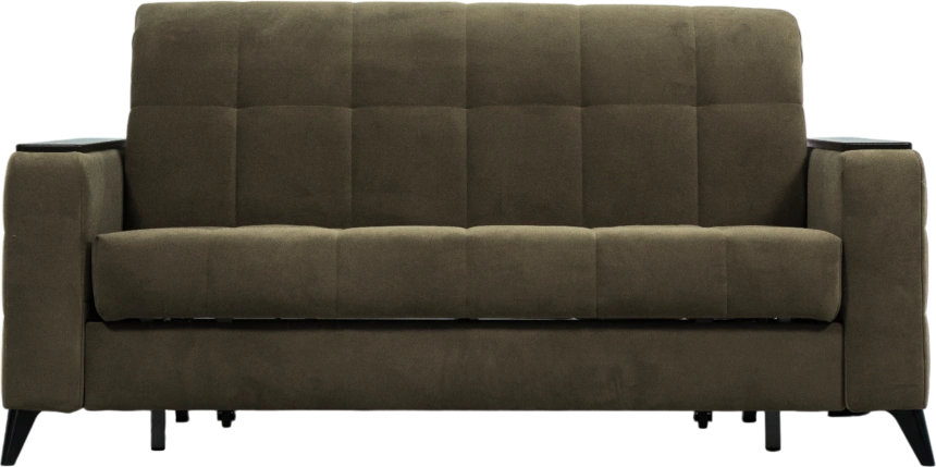 Диван прямой Нельсон 155, ткань Lamb ecru, декор Венге