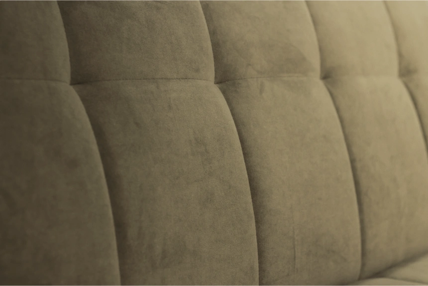 Диван прямой Нельсон 155, ткань Lamb ecru, декор Венге