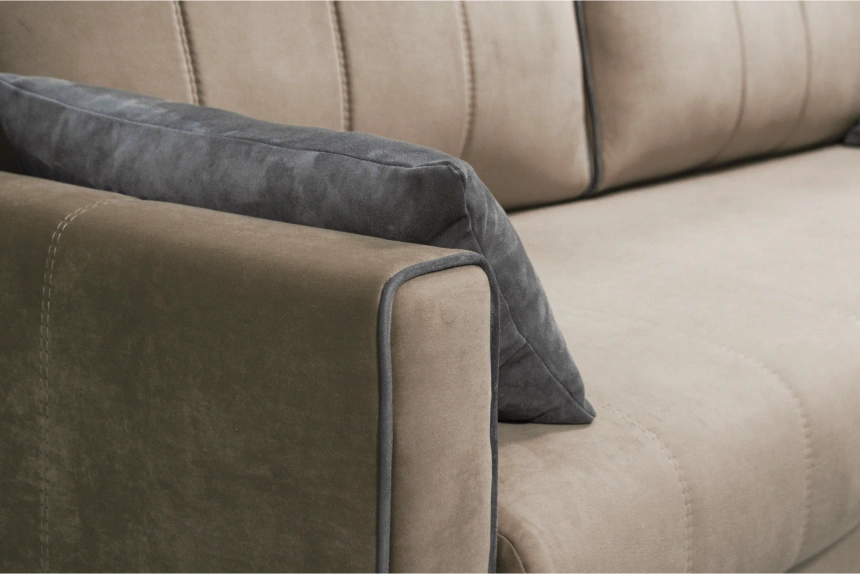 Диван прямой Бали 3, Tenerife humus, Tenerife stone