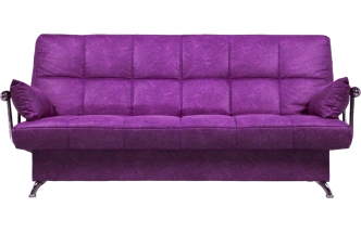 Диван прямой Финка Хром, ткань Луна 55 (сирень)