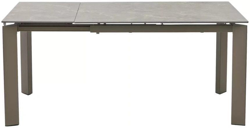 Кухонный раздвижной стол Corner 120, Matt Latte Stone Solid Ceramic, Taupe