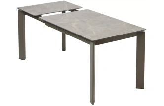 Кухонный раздвижной стол Corner 120, Matt Latte Stone Solid Ceramic, Taupe