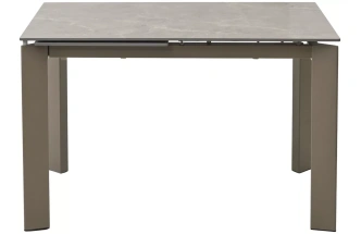 Кухонный раздвижной стол Corner 120, Matt Latte Stone Solid Ceramic, Taupe