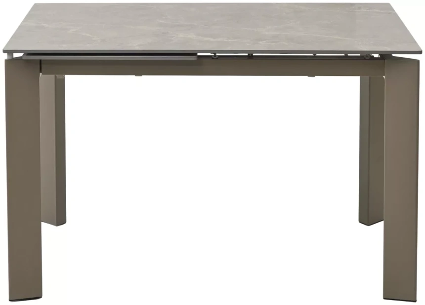 Кухонный раздвижной стол Corner 120, Matt Latte Stone Solid Ceramic, Taupe