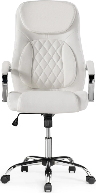 Компьютерное кресло Tron, экокожа белый