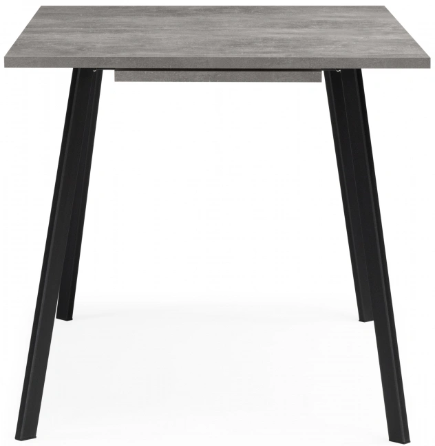 Кухонный раздвижной стол Кортни, 117(157)x77x75, бетон светлый / черный матовый