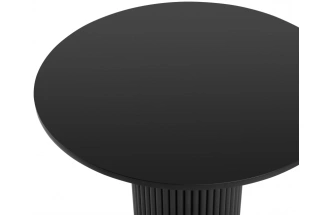 Кухонный стол Барел, 110 х 110, черный / черный