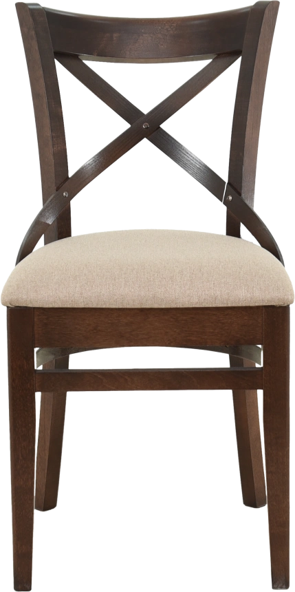 Стул Соло Венский, деревянный, браво бежевый велюр, каркас орех темный