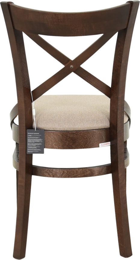 Стул Соло Венский, деревянный, браво бежевый велюр, каркас орех темный