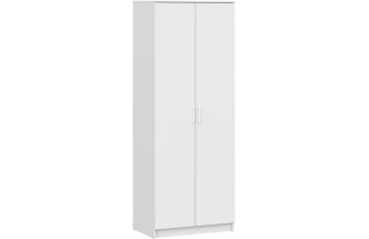 Шкаф двухдверный Сантори, распашной для одежды, белый тексктурный