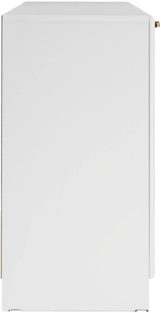 Комод Ливерпуль, с тремя ящиками, белый / ясень ваниль