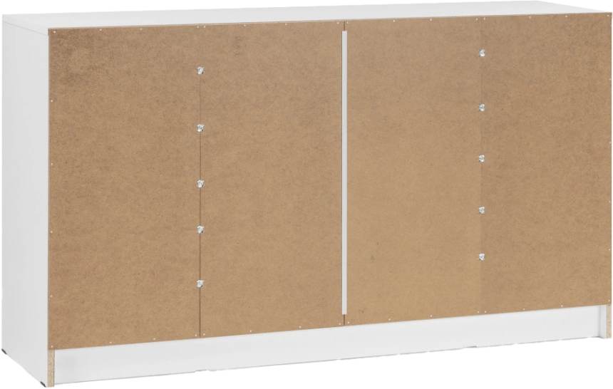 Комод Ливерпуль, с тремя ящиками, белый / ясень ваниль