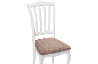 Стул  Виньетта, деревянный, белый / лайн белый люкс