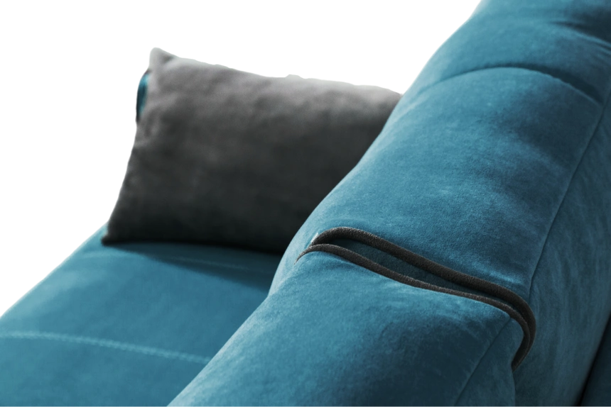 Диван прямой Бали 3, Tenerife deep ocean, Tenerife stone