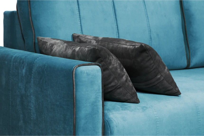 Диван прямой Бали 3, Tenerife deep ocean, Tenerife stone