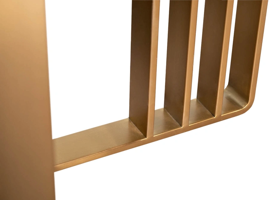 Обеденный стол Irelia, 300x98x75, МДФ,  черный / золотой