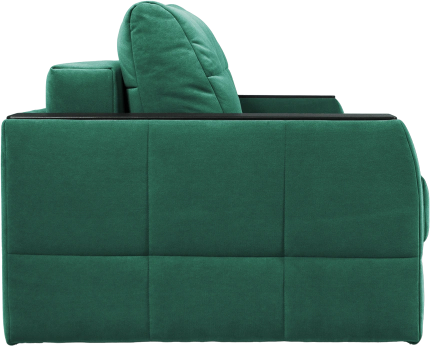 Диван прямой Сиэтл, ткань Lamb emerald, декор Структурный Кофе