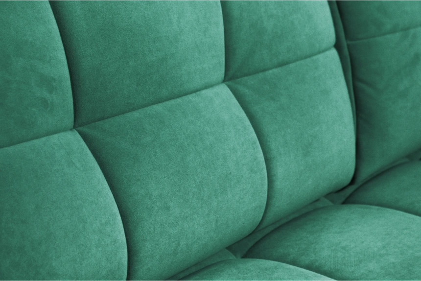 Диван прямой Сиэтл, ткань Lamb emerald, декор Структурный Кофе