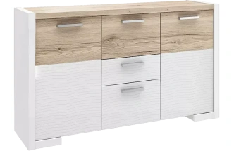 Комод Венето, 126x75, Дуб санремо / Белый