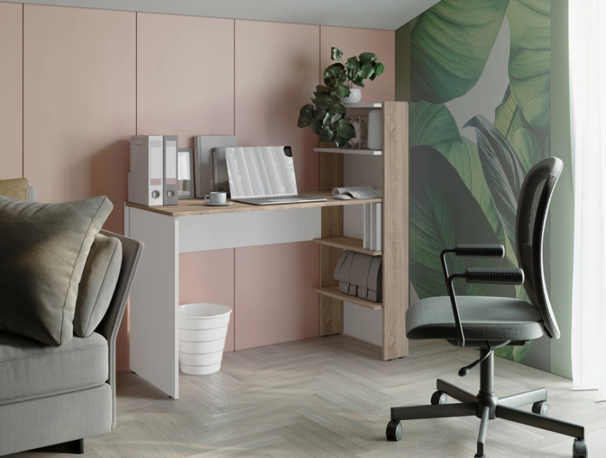 Компьютерный стол Арлет, сонома / белый