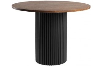 Кухонный стол Барел, 110 х 110, орех кантри / черный