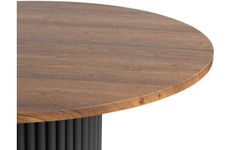 Кухонный стол Барел, 110 х 110, орех кантри / черный