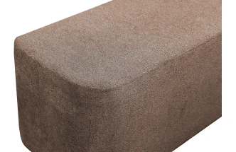 Банкетка Портленд, мягкая, на ножках, ткань торонто коричневый