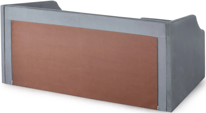 Кровать односпальная Дрим СТАНДАРТ, велюр Мора серый